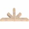 Ekena Millwork Saratoga Smooth Timber Gable Bracket, Douglas Fir, 60"W x 38"H x 5 1/2"D x 5 1/2"F, 15/12 Pitch GBW060X38X0606SAR00SDF - alternate 3